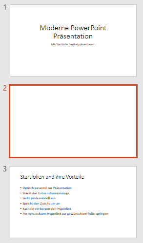 Gute Powerpoint Prasentation Mit Startfolie Flexibel Prasentieren