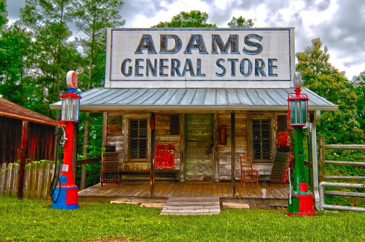 ein Gemischtwarenladen namens Adams General Store