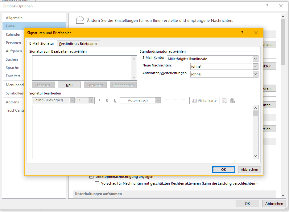 Microsoft Outlook 13 Automatische Signaturen Erstellen