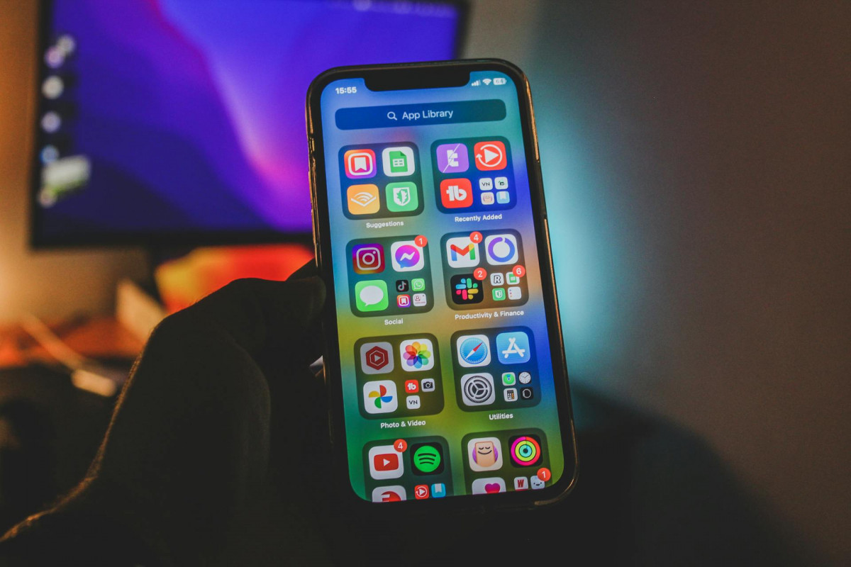 Smartphone mit Apps