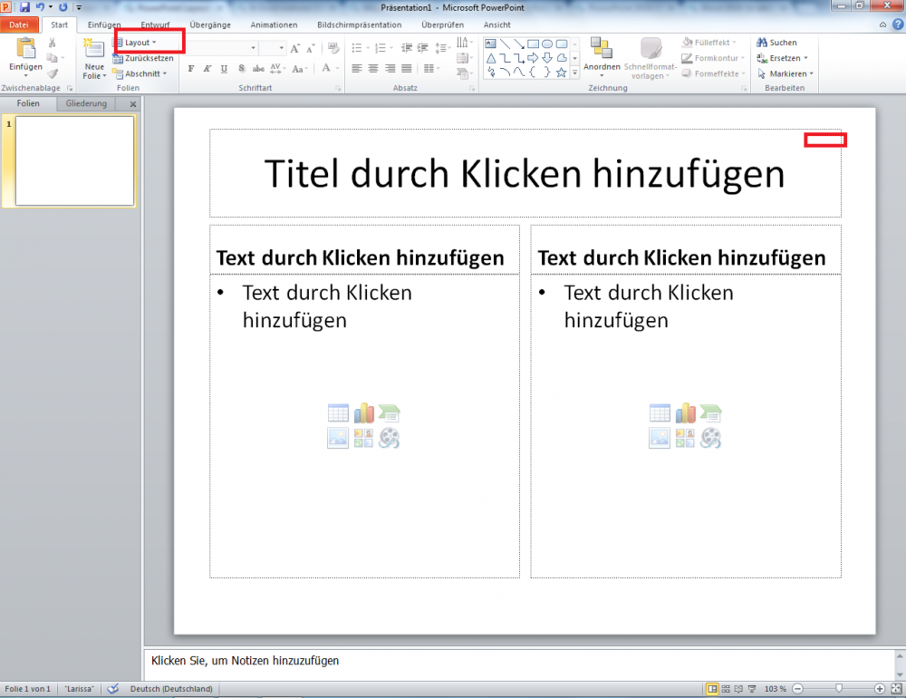 PowerPoint Layout erstellen